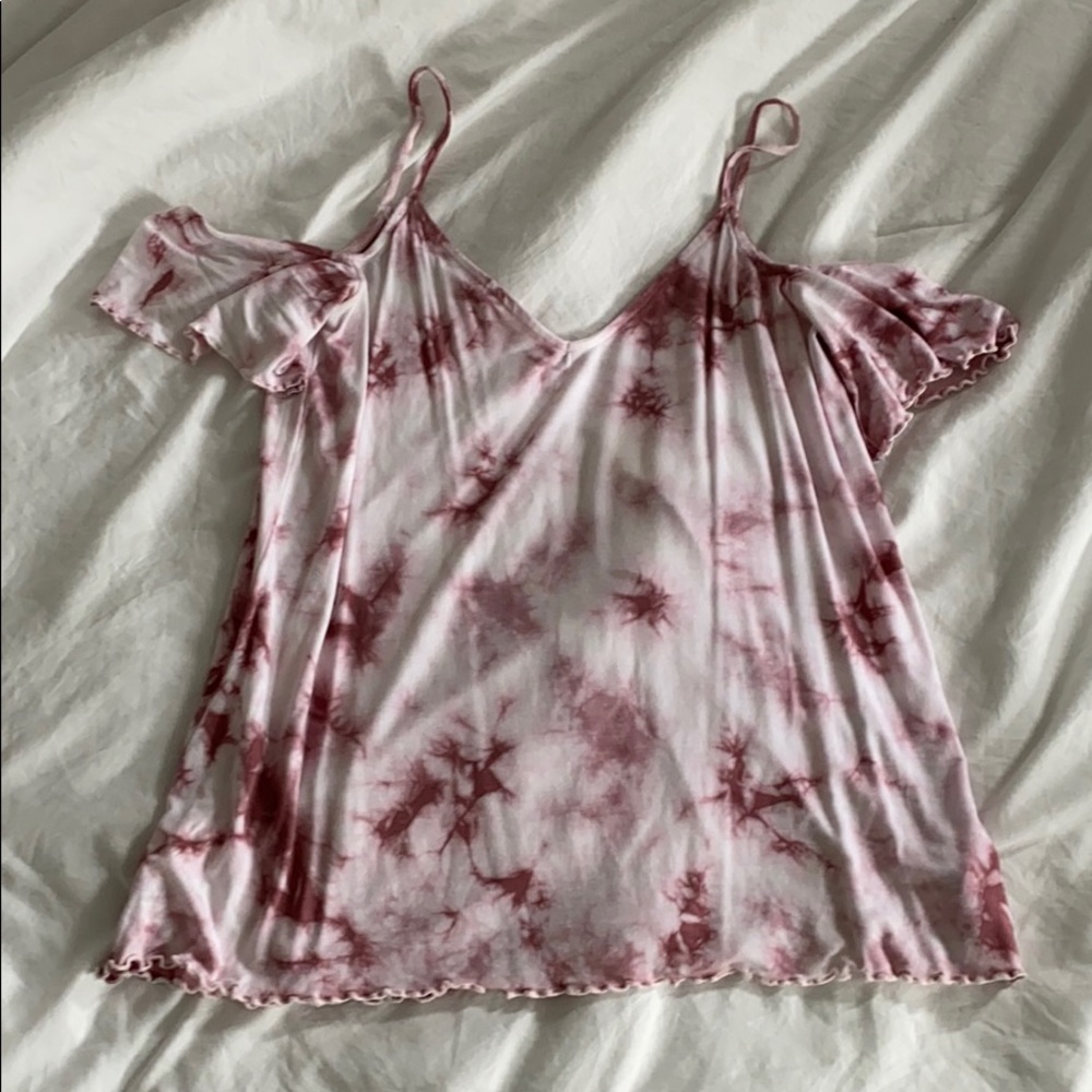 American eagle off the shoulder tee